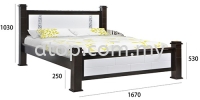 Atop ATN 3511WHW Queen Size Bed Frame New Product Queen Size Bed Frame (5ft)