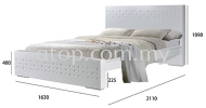 Atop ATN 3505WH Queen Size Bed Frame New Product Queen Size Bed Frame (5ft)