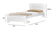 Atop ATN 3202W Single Size Bed Frame CS SERIES Single Bed Frame (3ft)