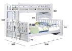 Atop ATN 3507WH Bum Bed Frame Double Decker