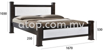 Atop ATN 3513WHW Queen Size Bed Frame New Product Queen Size Bed Frame (5ft)