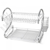 2 Layer S-Shaped Kitchen Dish & Utensils Drainer Rack Kitchenware Kitchen & Dining