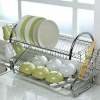 2 Layer S-Shaped Kitchen Dish & Utensils Drainer Rack Kitchenware Kitchen & Dining