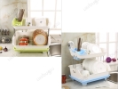 2 Layer Economised Kitchen Dish & Utensils Storage Rack Kitchenware Kitchen & Dining