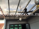  LAMINATED GLASS AWNING STAINLESS STEEL
