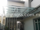  LAMINATED GLASS AWNING STAINLESS STEEL