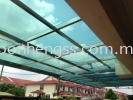  LAMINATED GLASS AWNING STAINLESS STEEL