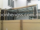  LAMINATED GLASS AWNING STAINLESS STEEL