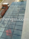  LAMINATED GLASS AWNING STAINLESS STEEL