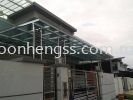  LAMINATED GLASS AWNING STAINLESS STEEL