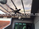  LAMINATED GLASS AWNING STAINLESS STEEL