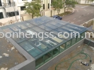  LAMINATED GLASS AWNING STAINLESS STEEL