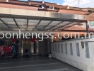  LAMINATED GLASS AWNING STAINLESS STEEL