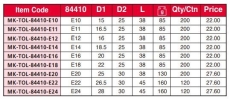 MK-TOL-84410 1/2"Dr. IMPACT E-STAR SOCKET Individual Impact Sockets, Accessories and Socket Sets