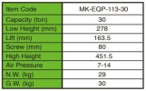 MK-EQP-113 AIR HYDRAULIC BOTTLE JACKS Hydraulic Jacks, Bottle Jacks, Floor Jacks & Stands