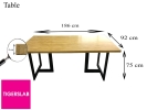 TIGERSLAB- AFRICAN TEAK (inc Woody Bench) Tigerslab Solid Wood-Table Slab