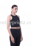 WCT Crop Top 10 Pirate Black Ladies' Collection Essential Cotton Rightway Apparel