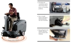 GM-MINIS COMPACT RIDE ON AUTO RIDE-ON FLOOR SWEEPER Road Sweeper Floor Cleaning / Maintenance