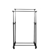 Durable Steel & Adjustable Height Double Garment Rack Wardrobe Bedroom