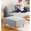 LAZZO 123 Fabric L Shape Designer Sofa with Stool (Grey) Sofa & Chair Home & Living