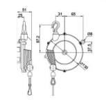 SEALS SPRING BALANCER 0.5-1.5KG (1.3MX2MM) WEIGHT: 0.73KG 