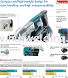 Makita Cordless Metal Shear 1.3mm, 18V, 2800rpm, 2.2kg DJS130RFE Makita Cordless Lithium Ion Metal Shear  Makita Cordless Power Tools Power Tools