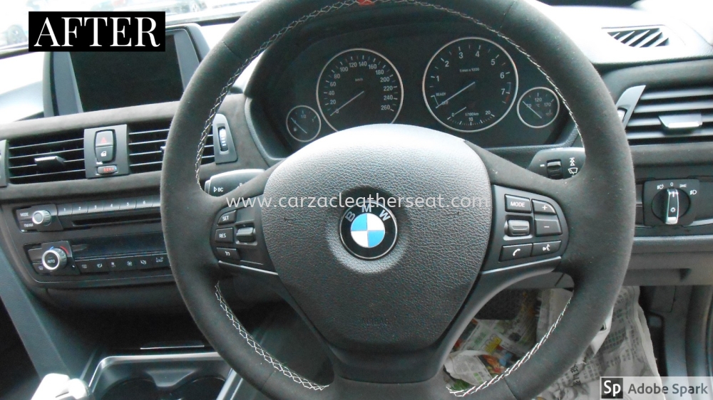 BMW F30 DASHBOARD REPLACE ALCANTARA LEATHER Car Dash Board 