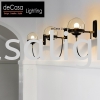 MODERN GLASS DESIGNER WALL LIGHT BLACK (0409-BK) Loft Nordic Wall Light WALL LIGHT