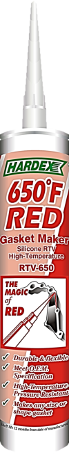 650F RED RTV SILICONE GASKET MAKER RS 650 GASKET MAKER