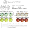 SW FLAT BACKS HOTFIX, 2038 SS10, NEW COLOUR SHIMMER 144PCS/PACK SS10 Flat Backs Hotfix SW Crystal Collections 