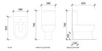 Avila 6009 Washdown Close Coupled Water Closet