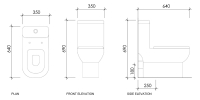 Sencillo A306 Washdown One Piece Water Closet