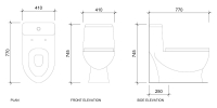 Rubia 1106 Washdown One Piece Water Closet