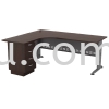 MT-QL-1815-4D Q-Series Metal Leg Office Table Office Table