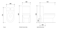 Silva A503 Washdown One Piece Water Closet