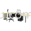 MT-TMB-33-Set T2-Series Metal Leg Office Table Office Table