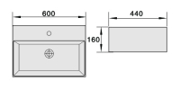 Orese 121 Above Counter Basin