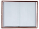 Sliding Glass Cabinet  Wooden Frame White Board / Display Board