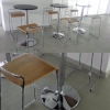 Chrome Tulip High Table  Bar Table Table