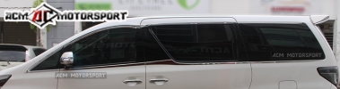 Toyota vellfire chrome roof moulding trim+door panel chrome moulding trim Vellfire 2013 Facelift Toyota