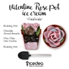 Valentine Rose Pot Ice Cream - Blueberry Mint Ice Cream (icedea)