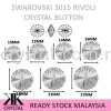 SW, RIVOLI CRYSTAL BUTTON, 3015#, 10MM, 001 AB Sew-On Stone SW Crystal Collections 