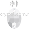 SW, OVAL SEW-ON STONE, 3210#, 10*7MM/16*11MM/24*17MM, 001 CRYSTAL Sew-On Stone SW Crystal Collections 