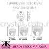 SW, OVAL SEW-ON STONE, 3210#, 10*7MM/16*11MM/24*17MM, 001 CRYSTAL Sew-On Stone SW Crystal Collections 
