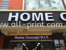 Home Concept - EG Box UP LED Conceal Lettering EG Box Up Led Conceal Lettering Signboard