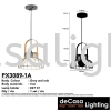 Pendant Light (PX3089-1A) Retro Loft Design Pendant Light PENDANT LIGHT