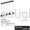 Modern Pendant Light (ZF6551-5) 3 in1 / 5 in1 Pendant Light (Round / Long Base) PENDANT LIGHT