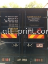 Wong forklift hire - die cut sticker  lorry sticker Printing