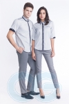 Female F1 Shirt (U03F-E/432) Black (01)ES Comb Cotton F1 Uniform