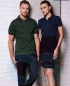 Unisex Collar-Tee (NHB2400M/178) Honey Comb Collar-Tee